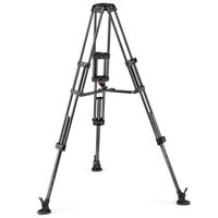 

Manfrotto Carbon Fiber Twin Leg Video Tripod with Mid-Level Spreader, 100/75mm Bowl