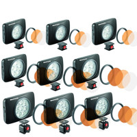 

Manfrotto Lumie LED Light, Bundle Consists Of 3x Lumie Play LED Light, 3x Lumie Art On-Camera LED Light Black, 3x Lumie Muse LED Light