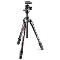 

Manfrotto Befree GT Carbon Fiber Travel Tripod with 496 Center Ball Head, Twist Lock, Black