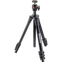 

Manfrotto Compact Light 4-Section Aluminum Tripod with Built-in Ball Head, Black