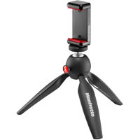 

Manfrotto PIXI Smart Mini Tripod Black with Universal Smartphone Clamp, 2.2 Lbs Capacity