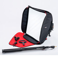 

Manfrotto 21x21" SpeedBox Kit, Softbox with Silver Interior & Bracket, Stand, Fabric Bag and Tilthead, for Most Flashes, 2 Stops Light Loss