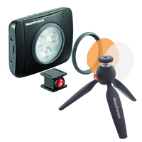 

Manfrotto Lumimuse 3 LED with Manfrotto Pixi Mini Tripod