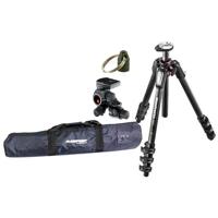 

Manfrotto MT055CXPRO4 Carbon Fiber 4 Sections Tripod with Horizontal Column, - Bundle With Manfrotto 410 Junior Geared Head with Quick Release, Tripod Case, Bubble Level, Tripod Hangar