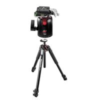 

Manfrotto MT055XPRO3 Aluminum 3 Section Tripod with Horizontal Column, 19.84lbs Load Capacity, 66.93" Maximum Height - With 3Pod B4 B Series Single Lever Travel Ball Head