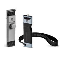 

Manfrotto TwistGrip Universal SmartPhone Clamp - With Manfrotto Ergonomic Handle & Accessory Bar for TwistGrip Smartphone Clamp, Gray