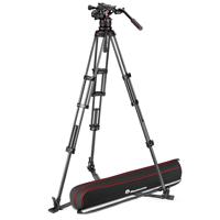 

Manfrotto Nitrotech 612 Fluid Video Head with Carbon Fiber Twin Leg Tripod and Ground Spreader