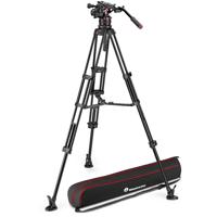 

Manfrotto Nitrotech 612 Fluid Video Head with Aluminum Twin Leg Tripod and Mid-Level Spreader