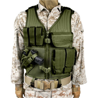 

Blackhawk Omega Elite Vest Cross Draw Pistol Mag, Adjustable Length & Girth, Olive Drab