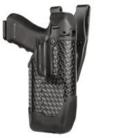 

Blackhawk Epoch Level 3 Light Bearing Duty Plain Black Finish Left Hand Holster for Glock 17/22/31 Pistols