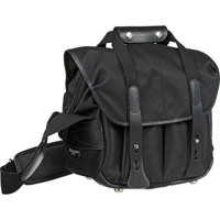 

Billingham 107 Bag for DSLR Camera with Lens, Flash and Accessories, Black FibreNyte with Black Leather Trim
