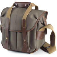 

Billingham 107 Bag for DSLR Camera with Lens, Flash and Accessories, Sage FibreNyte with Chocolate Leather Trim