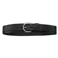 

Bianchi Ranger Belt with Basket Weave Design, Chrome Buckel, Size 30, Black.