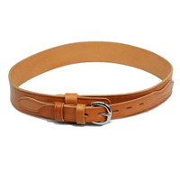 

Bianchi Ranger Belt with Plain Design, Chrome Buckel, Size 34, Tan.