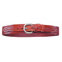 

Bianchi Ranger Belt with Basket Weave Design, Chrome Buckel, Size 34, Tan.
