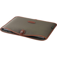 

Billingham Slip Case for 15" MacBook Pro or Similar-Size Laptops, Sage FiberNyte with Tan Leather Trim