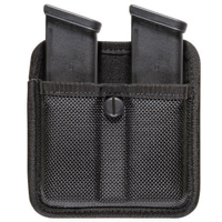 

Bianchi Size 2 Triple Threat II Double Magazine Pouch for Beretta 92, Glock 17, 19, 22, 23 & Sig Sauer P226, Black Nylon