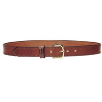 

Bianchi Professional Belt, 1-1/2" Wide with Brass Buckle, Tan Leather, Size 28", Fancy Stitched.