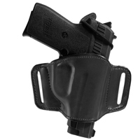 

Bianchi 105 Minimalist Size 12 Right Hand Belt Slide Holster for Many Smith & Wesson Pistols, Black Leather
