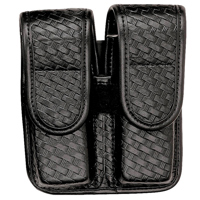 

Bianchi 7902 AccuMold Elite Double Magazine Pouch, Size 1, Basket Weave, Chrome Snap