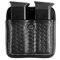 

Bianchi 7922 AccuMold Elite Triple Threat II Double Size 2 Magazine Pouch, Basket Black