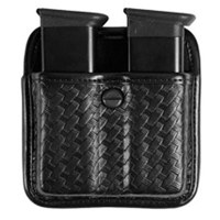 

Bianchi 7922 AccuMold Elite Triple Threat II Double Magazine Pouch for Ruger P90, S&W 909, 3913, Sig Sauer P220, P225, P239, Trilaminate, Black Basket Weave