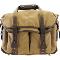 

Billingham 307 Bag for DSLR Camera with 3 Lenses, Flash and Accessories, Khaki FibreNyte with Chocolate Leather Trim