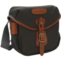 

Billingham Digital Hadley, Digital or Film SLR Camera Bag with Bellowed Front Pocket, Black with Tan Leather Trim