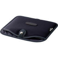 

Billingham Slip Case for iPad or Similar-Size Tablets, Black Canvas with Black Leather Trim