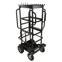 

Backstage C-Stand Mini Steel Cart, Black Hammertone (Without C-Stand, Stand Holders or Pins)