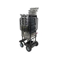 

Backstage C-Stand Mini Steel Cart (Modular), Black Hammertone, 1000 lb Max Capacity - Bundle With C-Stand Holder Set Right Side, Combo Stand Holder for GE-19 Mini, 2x Full Milk Crate