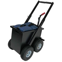 

Backstage Shot Bag Steel Cart, Black Hammertone, 600 lb Max Capacity