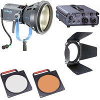 

Bron Kobold DW 200 Open Face AC Flight Kit, with 200 watt HMI Head, Ballast, Lamp, Open Face Reflector & Filters, Case not Included