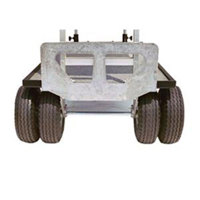 

Backstage Mag Quad Axle Kit (Includes (2) 10" Center Wheels, Axle & Axle Brackets) Installed on a new Magliner