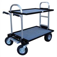

Backstage Magliner Junior (Modified) with 18" Top Shelf, 18" Bottom Shelf, 30" HD Nose and 8" Wheel Conversion Kit