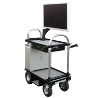 

Backstage Magliner Mini Cart Modified-8 with 30" HD Nose, 8" Mini Wheel Conversion Kit, 18" Top Shelf, 19" Bottom Shelf