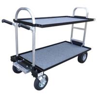 

Backstage Magliner Senior (Modified) with 30" HD Nose, 8" Mini Wheel Conversion Kit, 18" Top & Bottom Shelf