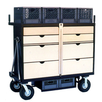 

Backstage Large Prop Cart with Wheels, 1000lbs Capacity
