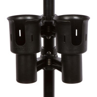 

Backstage RoboCup Portable Clamp-On Dual Cup Holder, Black