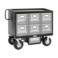 

Backstage 6-Crate Set Box Mini Cart with Wheels, 1000lbs Capacity