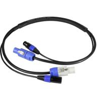 

Blizzard Lighting 6' PowerCon Male-Blue to Male-White and 3-Pin DMX XLR Male to XLR Female Combo Cable, 14 AWG