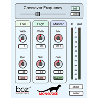 

Boz Digital Labs Mongoose Low-End Stereo to Mono Summing Software Plug-In, Electronic Download