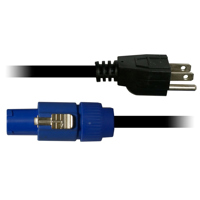 

Blizzard Lighting Blizzard PowerCON (Compatible) to Edison 3ft (male-blue) to Grounded Edison (male), 14 Gauge