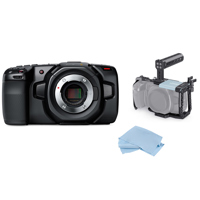 

Blackmagic Design BMPCC Pocket Cinema Camera 4K - Bundle With SmallRig HDMI and USB-C Cable Clamp, SmallRig Mount, SmallRig Camera Cage for Blackmagic Design