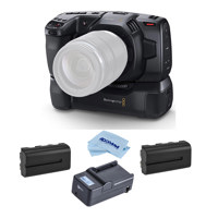 

Blackmagic Design Pocket Cinema Camera 6K, Canon EF - Bundle With Blackmagic Design Battery Grip, Spare Battery, Compact Charger, Microfiber Cloth