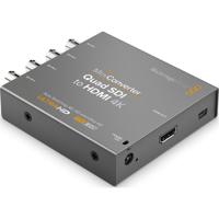 

Blackmagic Design Quad SDI to HDMI 4K Mini Converter, SD/HD/2K/4K Format Support, 4:2:2, 4:4:4 Video/48kHz, 24 Bit Audio Sampling Rate