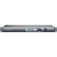 

Blackmagic Design Smart Videohub 12x12 Routing Switcher, 4:2:2 and 4:4:4 Sampling, Built-in LCD with Spin Knob Control, 12 6G-SDI Inputs/Outputs