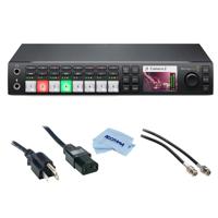 

Blackmagic Design ATEM Television Studio HD Live Production Switcher - Bundle With 6' Standard PC Power Cord, NEMA 5-15P to IEC 60320-C13, 18/3 SVT, HR Pro Premium BNC Plug to Plug Cable-3ft, Microfiber Cloth