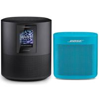 

Bose Home Speaker 500, Triple Black - With Bose SoundLink Color Bluetooth Speaker II, Aqua Blue
