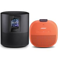 

Bose Home Speaker 500, Triple Black - With Bose SoundLink Micro Bluetooth Speaker, Orange